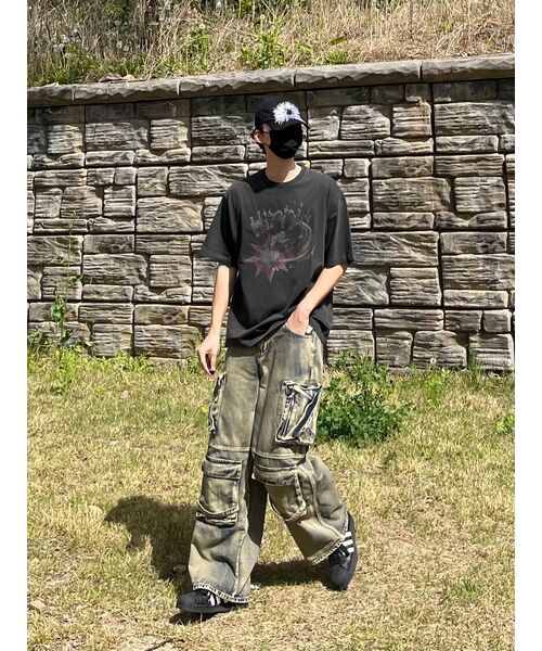 GAKKAI UNIONS（ガッカイユニオンズ）の「ヒットスターピグメント半袖Tシャツ チャコール（Tシャツ/カットソー・レディース・その他・MEDIUM/LARGE）」の10枚目の写真