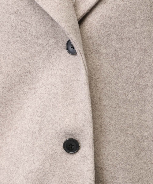 studio CLIP（スタディオクリップ）の「《natural by clip》コクーンミドルコート（チェスターコート・レディース・チャコールグレー/グレイッシュベージュ・FREE）」の20枚目の写真