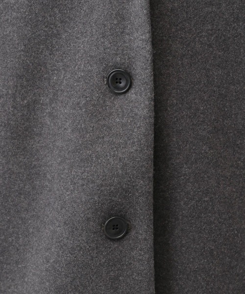 studio CLIP（スタディオクリップ）の「《natural by clip》コクーンミドルコート（チェスターコート・レディース・チャコールグレー/グレイッシュベージュ・FREE）」の21枚目の写真