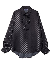 PUNYUS | リボン付きドットブラウス(シャツ/ブラウス)