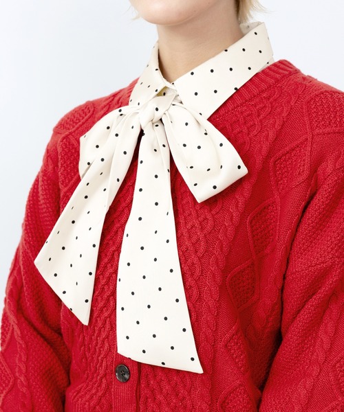 PUNYUS（プニュズ）の「リボン付きドットブラウス（シャツ/ブラウス・レディース・ブラウン/ホワイト/ブラック・3/2/1/4）」の20枚目の写真