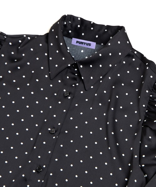 PUNYUS（プニュズ）の「リボン付きドットブラウス（シャツ/ブラウス・レディース・ブラウン/ホワイト/ブラック・3/2/1/4）」の21枚目の写真