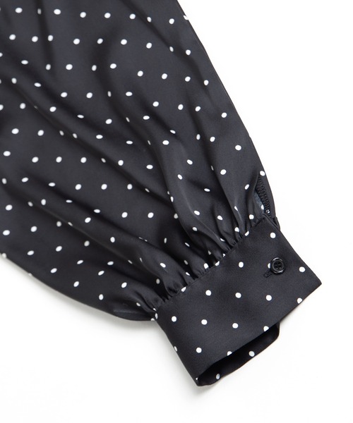 PUNYUS（プニュズ）の「リボン付きドットブラウス（シャツ/ブラウス・レディース・ブラウン/ホワイト/ブラック・3/2/1/4）」の22枚目の写真