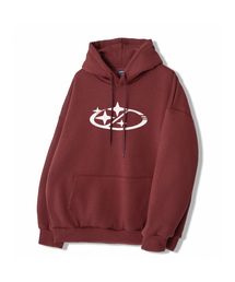 UNDEROFF（アンダーオフ）の「ピーチスキンエッセンシャルスターロゴ起毛フードパーカー（パーカー）」