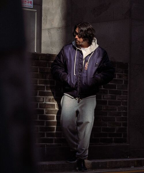 OUTSTANDING(アウトスタンディング)の「AUTHENTIC COMFORT HOOD ZIP SWEAT_3%MELANGE GRAY(パーカー・メンズ・その他・MEDIUM/LARGE/X-LARGE)」の5枚目の写真