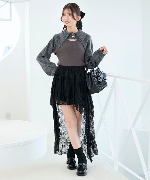 アシメレースミニスカパン（スカート）｜MAJESTIC LEGON