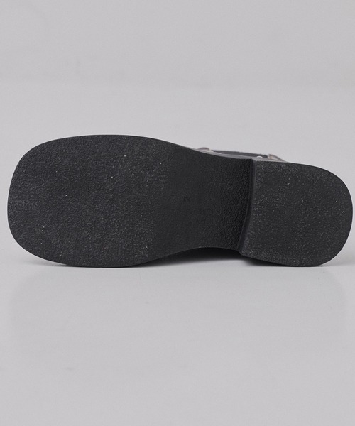 PUBLIC TOKYO（パブリックトウキョウ）の「ステッチラインサイドゴアブーツ（ブーツ・レディース・ブラック/ワイン・1/2）」の16枚目の写真