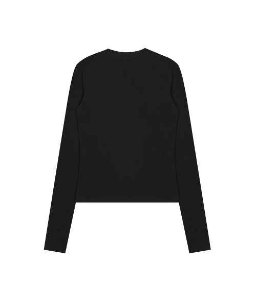 LUVISTRUE(ラヴイズトゥルー)の「CURVED L HOTFIX TEE(BLACK)(Tシャツ/カットソー・レディース・その他・FREE)」の3枚目の写真