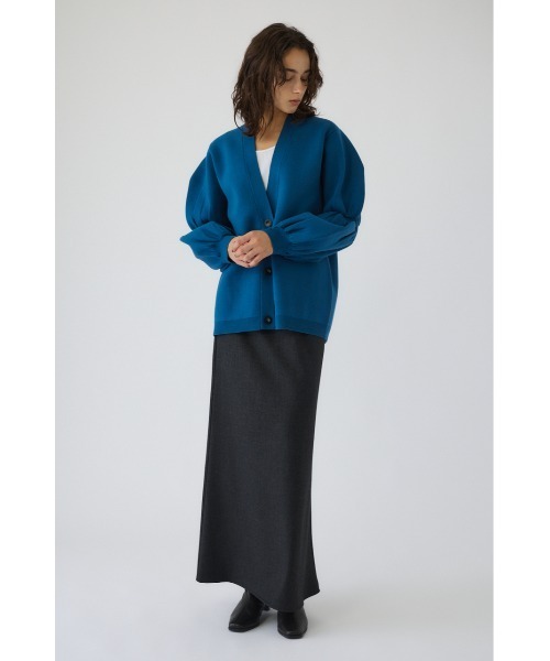 RIM.ARK(リムアーク)の「Volume sleeve knit CD ボリュームスリーブニットカーディガン(カーディガン/ボレロ・レディース・グレイッシュベージュ/ブルー/ブラック・FREE)」の13枚目の写真