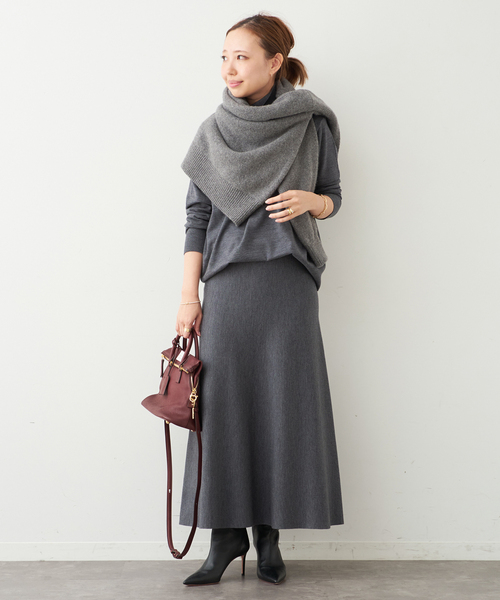 Deuxieme Classe(ドゥーズィエムクラス)の「*WONDER フレアスカート(スカート・レディース・グレー/ネイビー・34)」の18枚目の写真