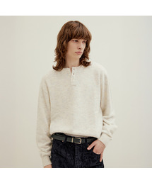 LMOOD（エルムード）の「パブロブラシドモヘアウールヘンリーネックニット (3カラー)（ニット/セーター）」