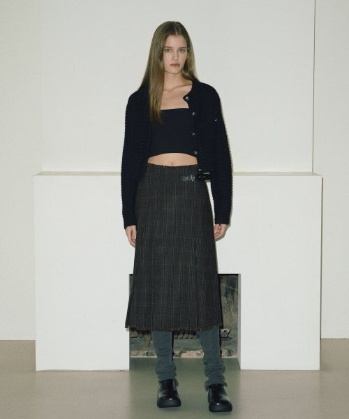 ETMON(エトモン)の「Tweed Pocket Knit Cardigan Black(カーディガン/ボレロ・レディース・その他・FREE)」の2枚目の写真
