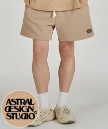 アストラルデザインスタジオ コンフォータブルワッフル裏毛ショートパンツ_ベージュ