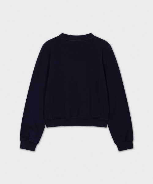 MUCHSEE(マチシー)の「Boucle Embroidery Sweatshirt(スウェット・レディース・ネイビー・OS)」の2枚目の写真