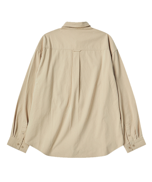 COMONINOZ（コモニノズ）の「NOZ COTTON SHIRT [BEIGE]（シャツ/ブラウス・メンズ・ベージュ・LARGE/MEDIUM）」の3枚目の写真