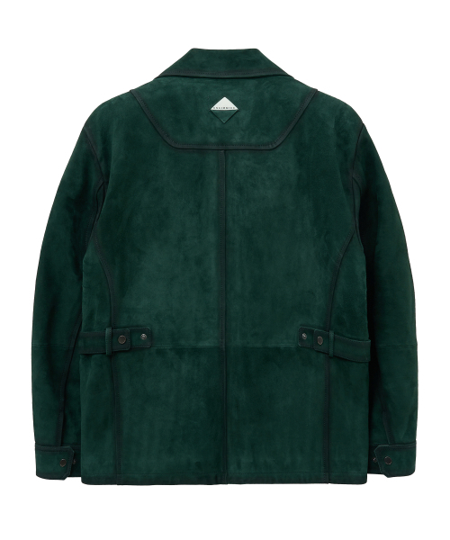 UNGIMMICK(アンジミック)の「HUNTER SUEDE FIELD JACKET (DEEP GREEN / GOATSKIN)(ライダースジャケット・メンズ・その他・MEDIUM/LARGE/X-LARGE)」の2枚目の写真