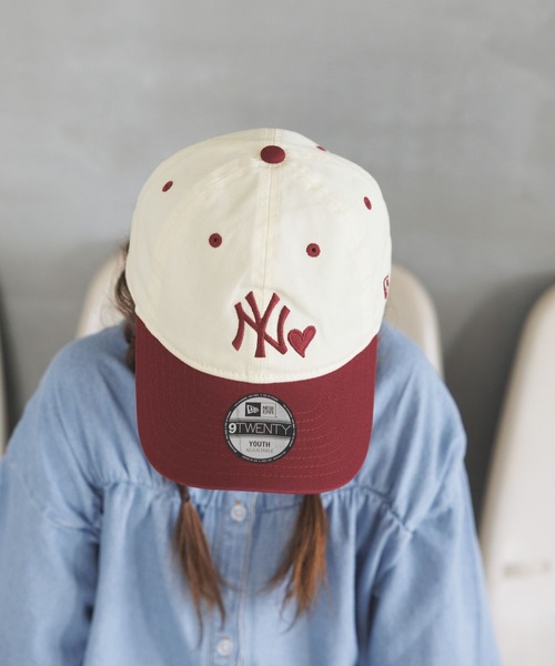 NEW ERA（ニューエラ）の「【NEW ERA(ニューエラ)】別注バイカラーCAP(KIDS)（キャップ・キッズ・ネイビー/ボルドー/ブルー・FREE）」の15枚目の写真