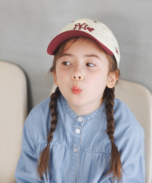 NEW ERA（ニューエラ）の「【NEW ERA(ニューエラ)】別注バイカラーCAP(KIDS)（キャップ・キッズ・ネイビー/ボルドー/ブルー・FREE）」の16枚目の写真