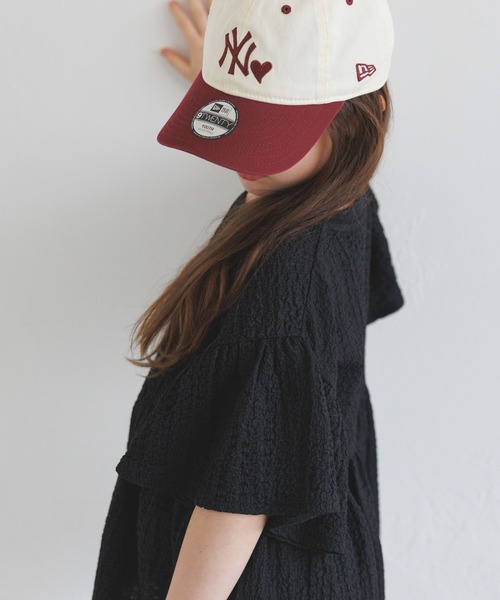 NEW ERA(ニューエラ)の「【NEW ERA(ニューエラ)】別注バイカラーCAP(KIDS)(キャップ・キッズ・ネイビー/ボルドー/ブルー・FREE)」の4枚目の写真