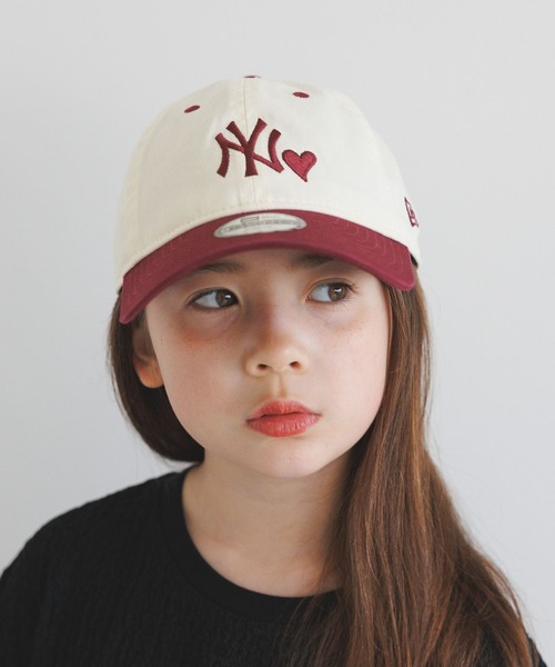 NEW ERA(ニューエラ)の「【NEW ERA(ニューエラ)】別注バイカラーCAP(KIDS)(キャップ・キッズ・ネイビー/ボルドー/ブルー・FREE)」の5枚目の写真