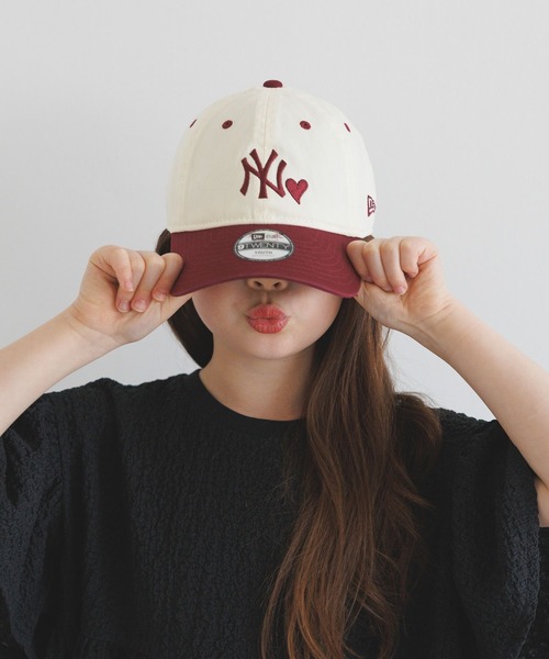 NEW ERA(ニューエラ)の「【NEW ERA(ニューエラ)】別注バイカラーCAP(KIDS)(キャップ・キッズ・ネイビー/ボルドー/ブルー・FREE)」の6枚目の写真