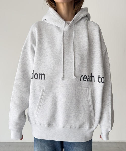 CANAL JEAN（キャナルジーン）の「Twelve12　dom reach to パーカー 裏起毛（パーカー・レディース・ブラック/アッシュ・MEDIUM/LARGE）」の13枚目の写真