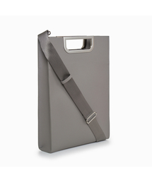 PROXY.L（プロキシエル）の「Metal Grip Slim Briefcase (Gray/Silver)（ビジネスバッグ）」