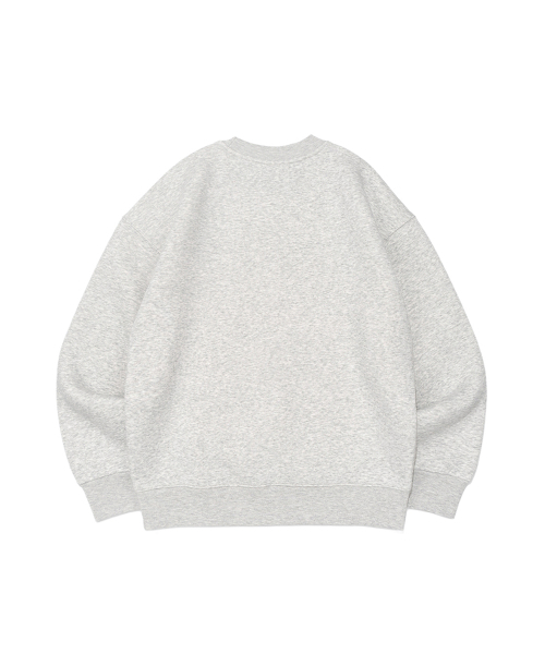 BECANVAS(ビキャンバス)の「BECANVAS FLEECE OVERFIT MTM (LIGHT MELANGE)(スウェット・レディース・チャコールグレー・LARGE/X-LARGE/MEDIUM/SMALL)」の2枚目の写真