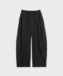 LIEU HOMME（リュウオム）の「Curved Wide Banding Pants [Fleece]_Black（スラックス）」