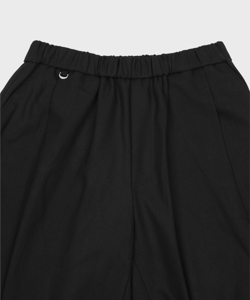 LIEU HOMME（リュウオム）の「カーブドワイドバンディングパンツ[起毛]_ブラック（スラックス・メンズ・その他・MEDIUM/LARGE）」の3枚目の写真