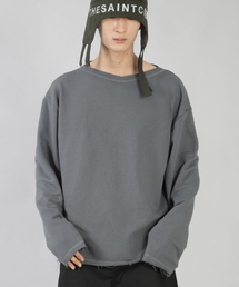 SAINTCREW（セントクルー）の「グランジボートネックTシャツGBT-865グレー（スウェット）」
