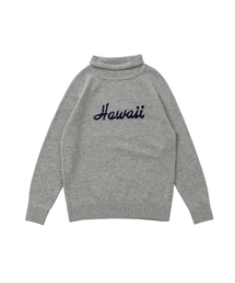 BIGWAVE COLLECTIVE（ビッグウェーブコレクティブ）の「HAWAII AUTHENTIC LOGO MOK KNIT (WARM GRAY)（ニット/セーター）」