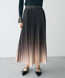 YECCA VECCA | グラデーションラインプリーツスカート(スカート)