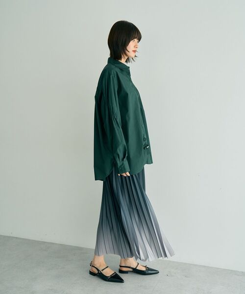 YECCA VECCA（イェッカヴェッカ）の「グラデーションラインプリーツスカート（スカート・レディース・ブラウン/ブラック・FREE）」の11枚目の写真