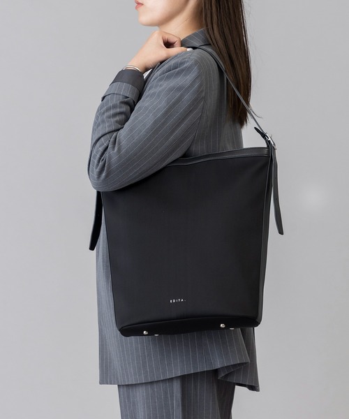 EDITA.（エディータ）の「Urban stylish tote bag トートバッグ / A4対応（トートバッグ・レディース・ブラック・FREE）」の3枚目の写真
