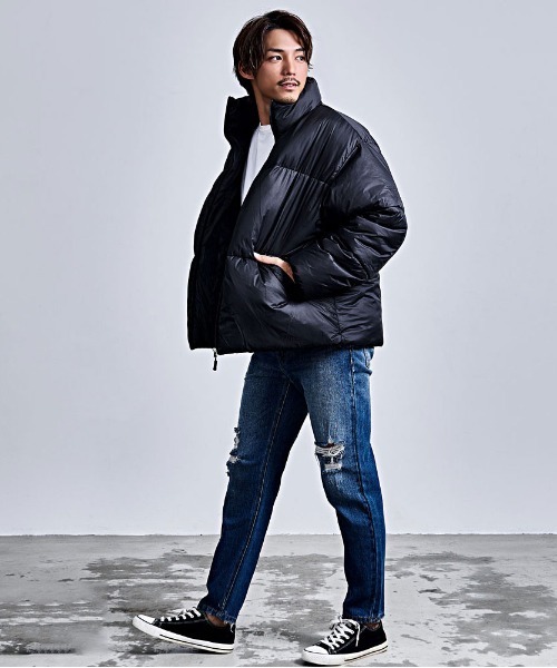CavariA（キャバリア）の「『CavariA/キャバリア』ファイバー中綿バブルJKT（ブルゾン・メンズ・ブラック/グレー系その他・L/M）」の16枚目の写真