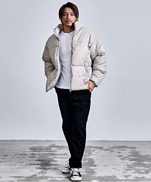 CavariA（キャバリア）の「『CavariA/キャバリア』ファイバー中綿バブルJKT（ブルゾン・メンズ・ブラック/グレー系その他・L/M）」の20枚目の写真
