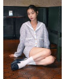 CALNAMUR | セーラーツイードジャケット(テーラードジャケット)