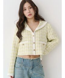 CALNAMUR | セーラーツイードジャケット(テーラードジャケット)