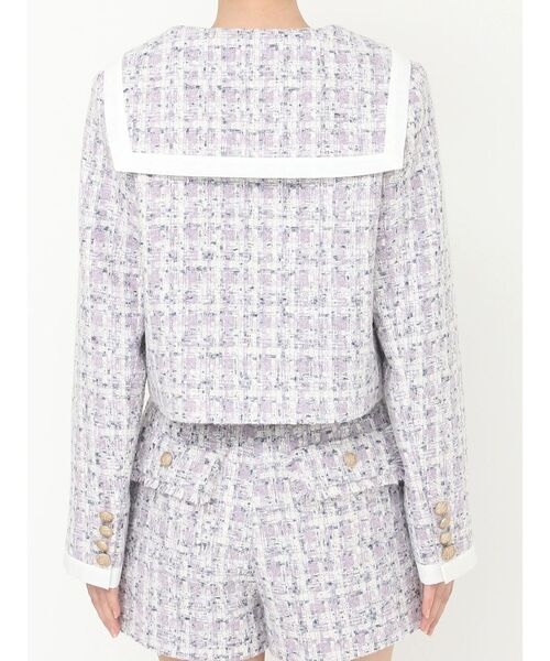 CALNAMUR（カルナムール）の「セーラーツイードジャケット（テーラードジャケット・レディース・パープル/イエロー・FREE）」の15枚目の写真