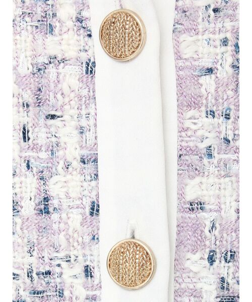 CALNAMUR（カルナムール）の「セーラーツイードジャケット（テーラードジャケット・レディース・パープル/イエロー・FREE）」の5枚目の写真