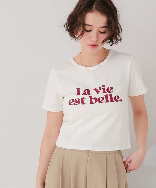 titivate(ティティベイト)の「コンパクトロゴTシャツ(Tシャツ/カットソー・レディース・杢グレー/オフホワイト/ネイビー/ピンク・FREE)」の18枚目の写真