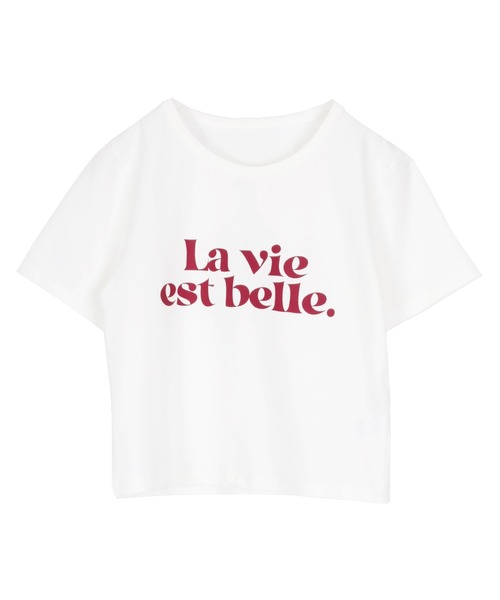 titivate(ティティベイト)の「コンパクトロゴTシャツ(Tシャツ/カットソー・レディース・杢グレー/オフホワイト/ネイビー/ピンク・FREE)」の10枚目の写真