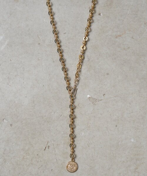 GALENA(LOUNGEDRESS)(ガレナ)の「【GALENA/ガレナ】コインチェーンネックレス(ネックレス・レディース・ゴールド・FREE)」の1枚目の写真