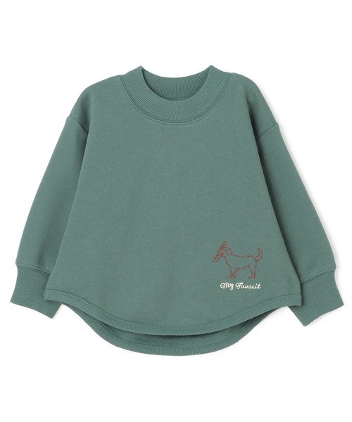 petit main(プティマイン)の「【GOODPRICE】裏起毛ゆるシルエットトレーナー(スウェット・キッズ・ライトベージュ/ネイビー/モスグリーン/ライトブルー・80cm/120cm/110cm/90cm/130cm/100cm)」の11枚目の写真