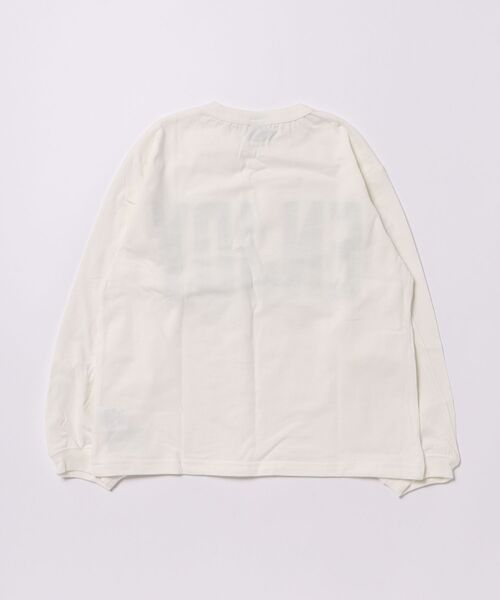 ZERO standerd（ゼロスタンダード）の「ゼロスタンダード ENJOYロングTシャツ（Tシャツ/カットソー・キッズ・チャコールグレー/オフホワイト/レッド・140cm/150cm/160cm/110cm/120cm/130cm/100cm）」の4枚目の写真