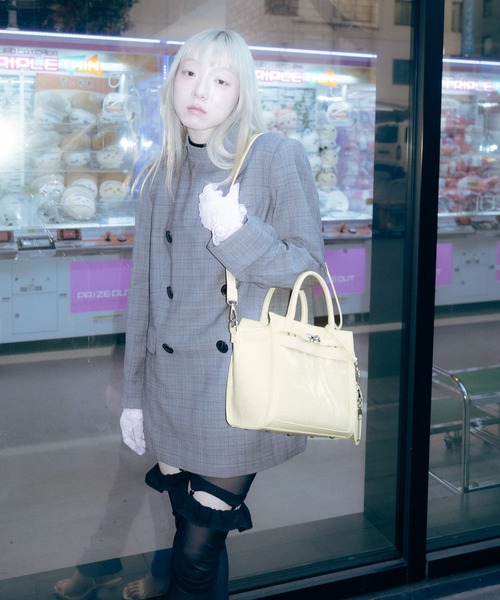 Carmelo(カーメロ)の「”痛”mini shoulder bag / キャリーオン ショルダー痛バッグ(ショルダーバッグ・レディース・ブラック/ホワイト/イエロー・FREE)」の22枚目の写真
