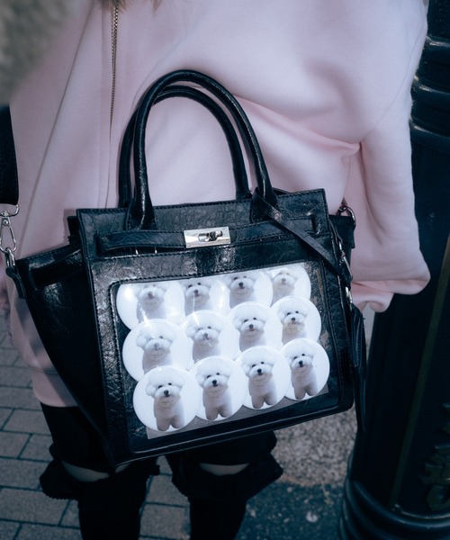 Carmelo(カーメロ)の「”痛”mini shoulder bag / キャリーオン ショルダー痛バッグ(ショルダーバッグ・レディース・ブラック/ホワイト/イエロー・FREE)」の9枚目の写真