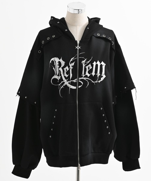 REFLEM デビルレイヤードZIPフーディー/ジップパーカー REFLEM/レフレム』デビルレイヤードZIPフーディー/ジップパーカー
