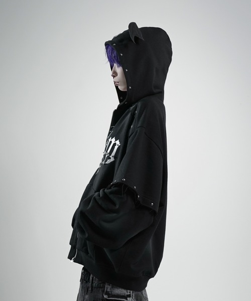 公*o様 REFLEM デビルレイヤードZIPフーディー/ジップパーカー REFLEM/レフレム』デビルレイヤードZIPフーディー/ジップパーカー